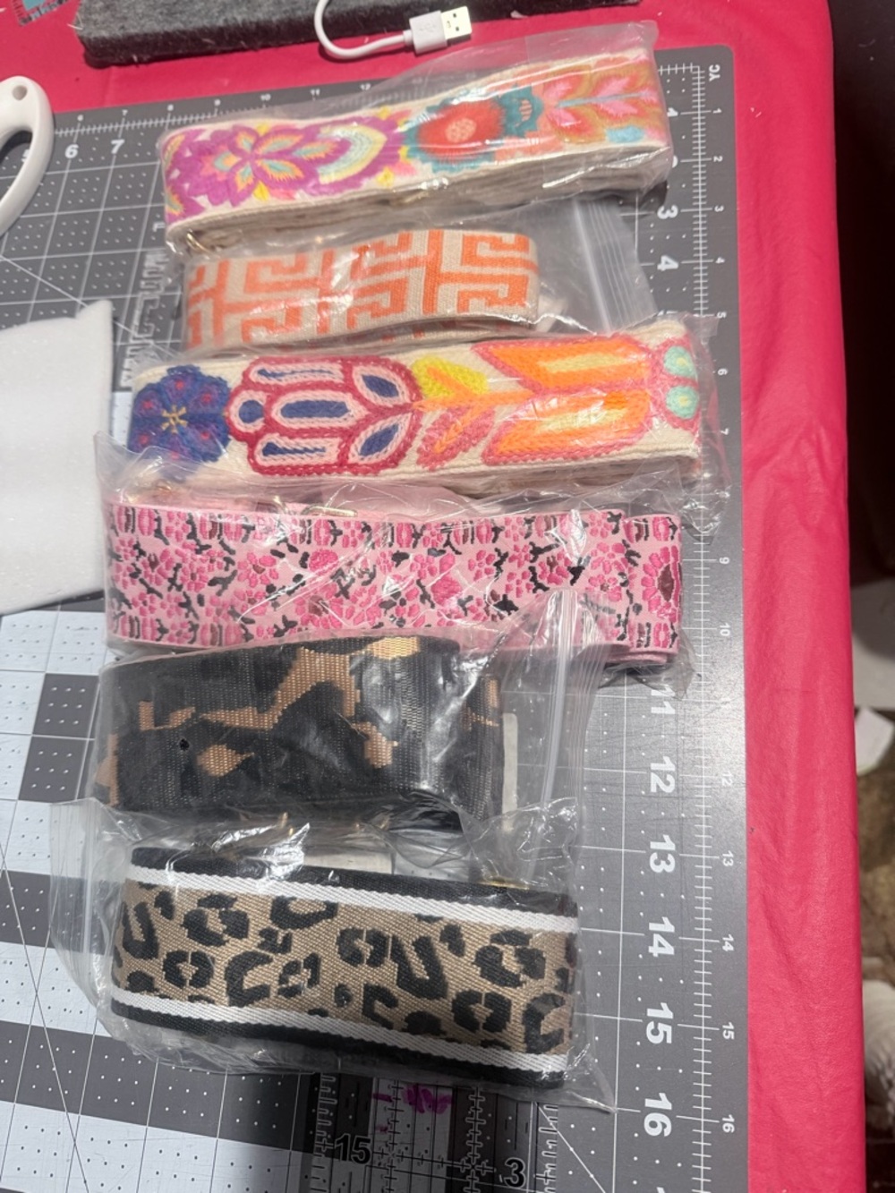 NWT guitar straps. Gold hardware bundle of 6